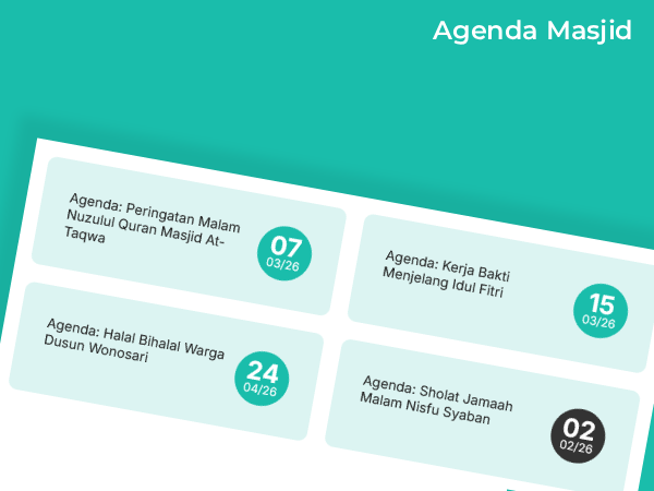 Pos Agenda untuk Menampilkan Info Kegiatan Masjid