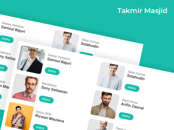 Pos Takmir Untuk Menampilkan Data Pengurus Masjid